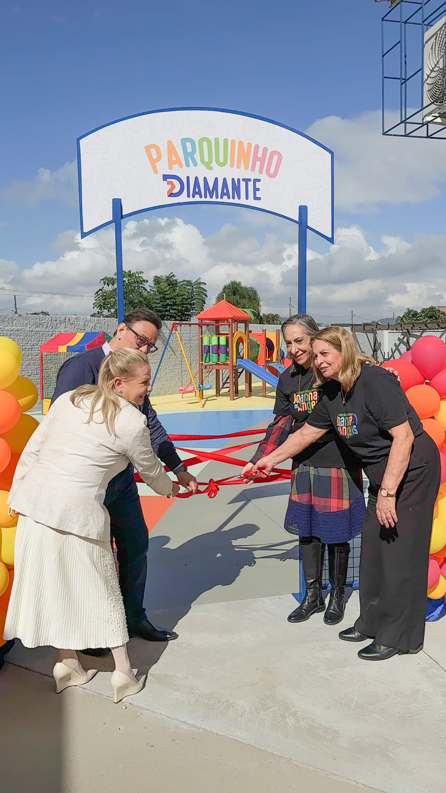 Educação de Tubarão acompanha inauguração do Parque Diamante na Fundação Joanna de Angelis - Prefeitura de Tubarão